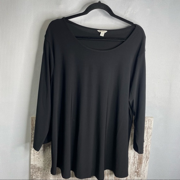 c est 1946 Tops - C Eat 1946 Black cold shoulder blouse size 18/20W